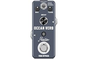 Rowin Digital Ocean Verb Pedal Guitar Verb Effect Pedal with Room Spring Shimmer Modes True Bypass LEF-3800