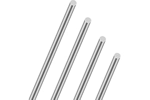 LAVMHAB Barre rotonde in acciaio inox massiccio 12 mm x 150 mm, aste rotonde in acciaio inox 304, per fai da te (4 pezzi)