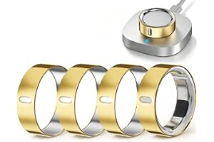 Hexasider 4 stycken uppgraderade överdrag kompatibla med Oura Ring Gen 4/Gen 3, TPU reptåligt skydd tillbehör för Ou-ra ring