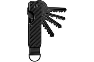 TMZELOA Organizador de Llaves Porta Llaves Metálico Compacto, Organizador de Llaves con Destornillador, Estuche de Llaves para Hombre Estuche de Almacenamiento Compacto para 2-6 Llaves