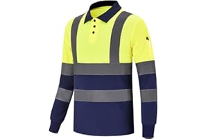 AYKRM Unisex Warnschutz Polo T-shirt Arbeits-T-Shirt