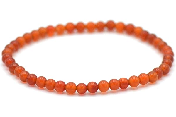 Miracles Minéraux Bracelet perle ronde 4 mm fin et discret, pierre naturelle, création artisanale française, plus de 60 choix