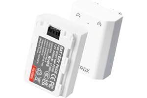 VILTROX 2-Pack NP-FZ100 Ersatzakku 2400mAh USB-C 2,5 Std. Schnellladung wiederaufladbarer Kameraakku Kompatibel mit Sony A7R IV, A7R III, A7 III, A7C, A7C II, A6500, A6600, A6700, FX3, ZV-E1