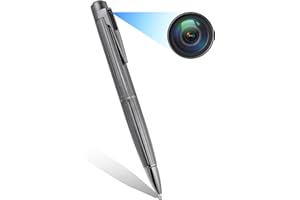 MR.ING Cámaras Espía Pen,Mini Cámaras Oculta 1080P HD Mini Cámara Portátil de Bolsillo Cámara Oculta Cámara grabadora de Audio y Video para Negocios y conferencias con detección de Movimiento