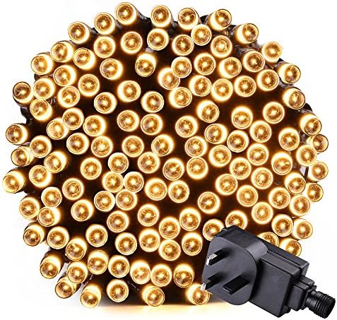 200 LED String Lights - RECESKY 20m Christmas String Light with 8 Lighting Modes - Fairy Lights for Outdoor, Indoor, Garden, Patio, Yard, Home, Party, Wedding Decorations (Warm White)