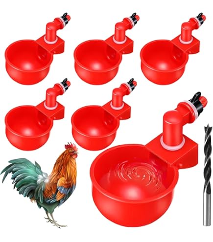 Abbeveratoio Per Pollame 12 Litri Con 3 Capezzoli, Per Polli, Anatre E Quaglie, Con Coperchio E Maniglia