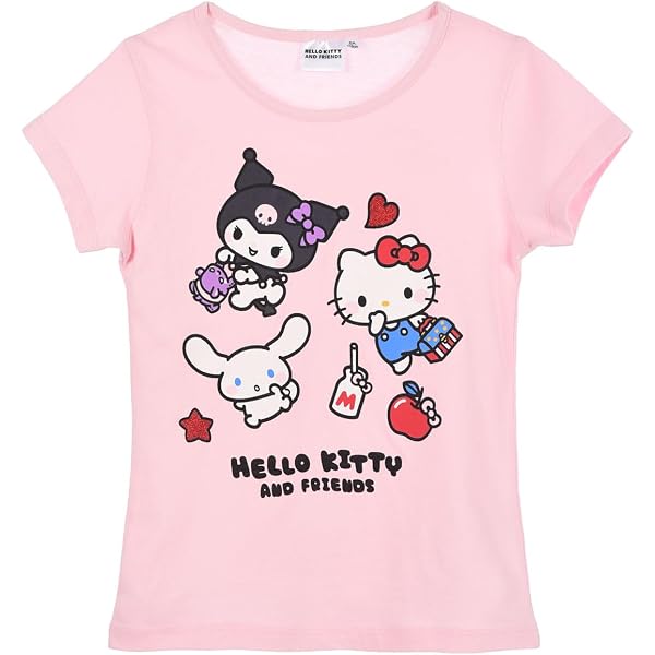 Vestito Hello Kitty Friends Kuromi – Per Bambine 4-10 Anni, Gonna In Tulle, Maniche Lunghe, 60% Cotone, Grigio Antracite – Casual E Party