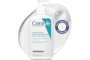 CeraVe - Gel Moussant Anti-Imperfections - Purifie la Peau en douceur et Réduit les Imperfections - Acide Salicylique, Argile Blanche, Céramides et Niacinamide - Peau à Tendance Acnéique
