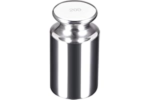 sourcing map Grammo Calibrazione Peso 200g F1 Precisione Acciaio Inox per Bilance Digitali