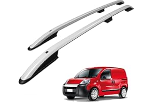 CHROMEMASTER | Barre trasversali da Tetto | Compatibili con Fiat Qubo 2008-2020; Sono utilizzate per il montaggio di portapacchi, box da tetto o portabiciclette | Costruzione in alluminio