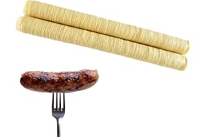 Duluck Saucisse au collagène Frais Comestible 14M x26MM pour la Fabrication saucisses rôties