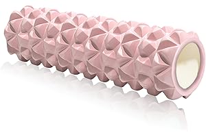 OAKENCREST Foam Roller Rullo Massaggio Muscolare per Alleviare le Tensioni Muscolari e il Sollievo Dalla Pressione Nella Schiena sulla Colonna Vertebrale Massaggiatore per Trigger Point 30×8cm (Rosa)