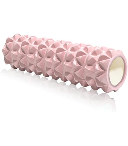 Lot De 2 Rouleaux De Massage En Mousse EVA/PVC Tectake® – 33,5 X 14,5 Cm, Soulage Tensions Musculaires, Pour Yoga, Pilates, Fitness Et Récupération
