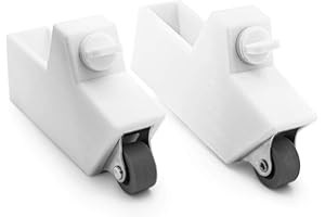 ADAPTER UNIVERSE Ruote per seggiolone Hauck Alpha Plus, per bambini, colore bianco