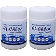 Ef-Chlor 4gm Overhead & Underground Tank Water Purification Tablets - Combo Pack of 2 Jars (40 Tablets) | Purify 40000L of Water | 1 Tablet Purifies 1000L Water | Reliable Water Treatment Solution