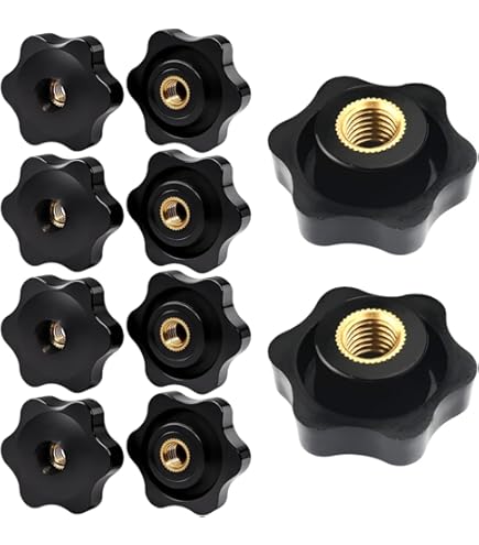 Dibotell: 10 schroeven met stergreep, M6 x 30 mm, gekartelde kop, set van premium kwaliteit