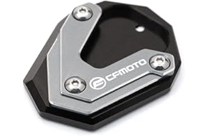 TEAUSA Misura for CFMOTO MT800 800MT 650MT 800 650 MT CF 650 TR-G 650TR-G Accessori Moto Cavalletto Cavalletto laterale Prolunga Pad Portachiavi (Size : A Kickstand Grey)