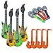 Produktbild PovKeever 12PCS aufblasbare Gitarre, Saxophon, Mikrofonspielwaren für Partei-Versorgungsmaterialien oder Dekorationen (gelegentliche Farbe)