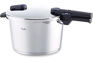 Fissler Vitaquick Autocuiseur à Induction (8 l, Ø 26 cm) Grande Marmite à Pression en Acier Inoxydable, 2 Niveaux de Cuisson, Induction