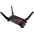 ASUS ROG Rapture GT-AX6000 Dual-Band WiFi 6 Extendable Gaming Router, Dual 2.5G Ports, Triple-level Game Acceleration, Mobile Game Mode, Aura RGB, Subscription-free Network Security, AiMesh Compatible