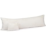 Milliard Bolster/Full Body Pillow with Shredded Memory Foam, Long Pillow with Ultra Soft Removable Bamboo Cover