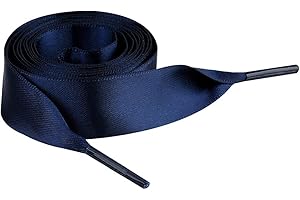 Jamron Flach Seide Satin Band Schnürsenkel 2CM Breit für Turnschuhe Ballerinas Pumps P13