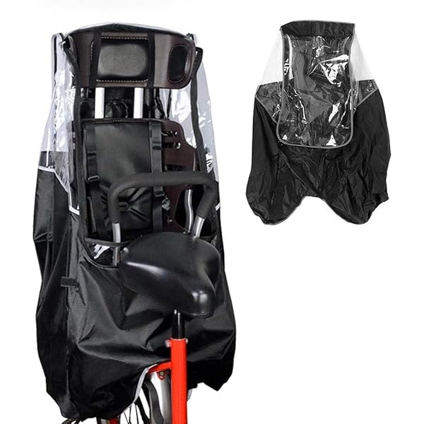 Impermeabile Per Seggiolino Bici Sunnybaby - Con Maniche, Nero, Riflettente - Foto 10