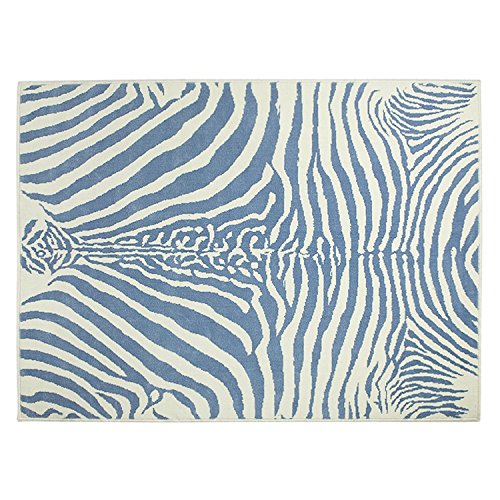 Lorena Canals Zebra Acrylic Rug (Blue)