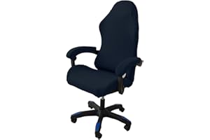 LIFEDX Coprisedia da Gaming Elasticizzata,Ergonomica Coprisedia per Sedia da Gioco,Fodera per Sedia da Ufficio con Braccioli/Schienale della Sedia per Sedia da Computer Gioco,Senza Sedie-Navy Blue