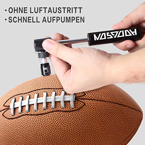 HODGSON Fahrradpumpe Mini aus Luftfahrt Aluminiumlegierung, portable Fahrrad Luftpumpe mit Fahrrad Flickzeug für französisches und amerikanischs Ventil - 3
