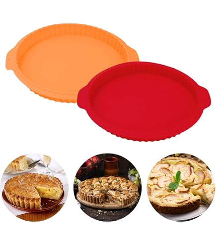 Silikomart SFT426 Stampo Per Crostata In Silicone Platinum, Diametro 26 Cm, Volume 1,3L, Con Safe Ring, Made In Italy