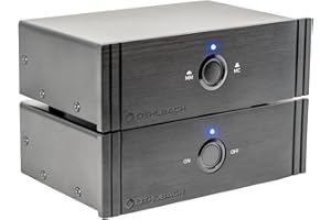 OEHLBACH Phono Vorverstärker für MM & MC - Twin Amp Ultra | Rauscharm & Verzerrungsfrei | 24kt vergoldete Cinch-Anschlüsse | Einschaltverzögerung | Kompaktes HiFi Design
