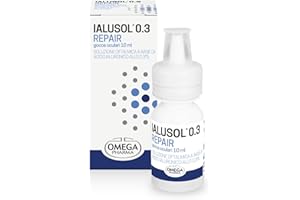 COLONIR Omega Pharma - Ialusol 0.3 repair Gocce Oculari con Acido Ialuronico allo 0,3%, Utile in Caso di Secchezza Oculare e Stress Meccanico da Lenti a contatto - 10 ml