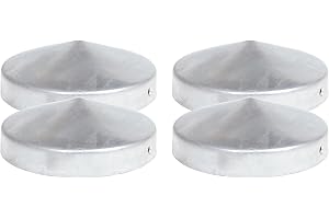 4 x pilostlock runt stål fuktförzinkad 81 mm diameter