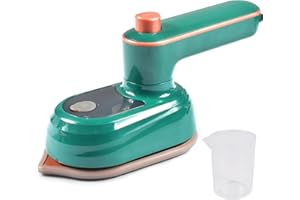 ZEYOU Portable Mini Steam Iron 180 Degrees Folding Ironing Machine Travel Size Irons Micro Machines Fabric with Spray 20 Seconds Heating Support Dry and Wet Ironing