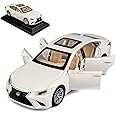 VARIYA ENTERPRISE 1/32 Compatible for Lexus Ls500h Model Car, Zinc Alloy Pull Back Toy car with Sound and Light for Kids Boy Girl Gift-White