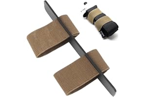 RALSPEC Support tactique MOLLE pour garrot d'urgence, sangle TQ, kit de premiers secours, combat et traumatisme, chat (marron clair)