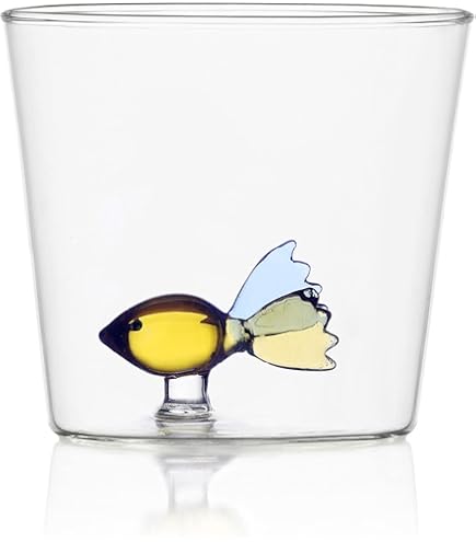 Brocca Pesce Colorato Ichendorf Milano - Vetro Borosilicato, 240 Cl, Design Animal Farm - Foto 7