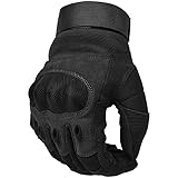 COTOP Motorrad Handschuhe, Touch Screen Hard Knuckle Handschuhe Herren, Moped Handschuhe Männer Taktik ATV Reiten Paintball A