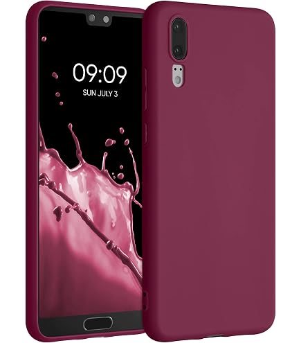 POUHYE Handyhülle Für Huawei P20 Lite – Rosa Silikon-Case Mit Herz-Muster, Stoßfest & Rutschfest Mit Kamera- Und Display-Schutz