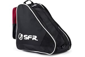 SFR Skates Large Ice & Skate Bag II Children's Roller Skating Bag, Unisex Youth, Multicoloured (Black/Red), One Size
