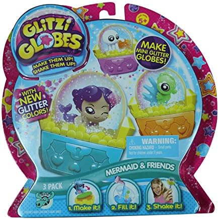 Glitzi Globes S3 - Mermaid &amp; Friends Art and Craft Kit (3-Pack)