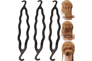 JIHUOO HeiHy 10 Stück Kunststoff Doppelhaken Haarspange Haar Dutt Maker Haarknoten Maker Haar Styling Werkzeug