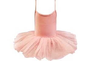 Carnavalife Maillot de Ballet Danza Mujer Elástica con Falda Tutu de Tirantes Finos (624369)