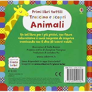 Animali. Trascina e scopri. Primi libri tattili