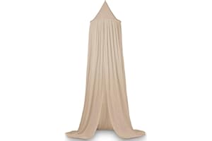 Deryan Moustiquaire Vintage 245 cm - Ciel de lit - Moustiquaire Canopy - Nougat