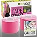 Produktbild Kinesiologie Tape Vorgeschnitten Rosa | Physio Tape | Body Tape | Sportstape | 5m 25cm x 5 cm Patches | Schutz + Schnelle Regeneration In Schulter Nacken Rücken Knie Knöchel & Ellenbogen | Latexfrei