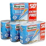 24 Rolls Of Regina Blitz 3ply Kitchen Roll Paper Towels - 70 sheets each roll.