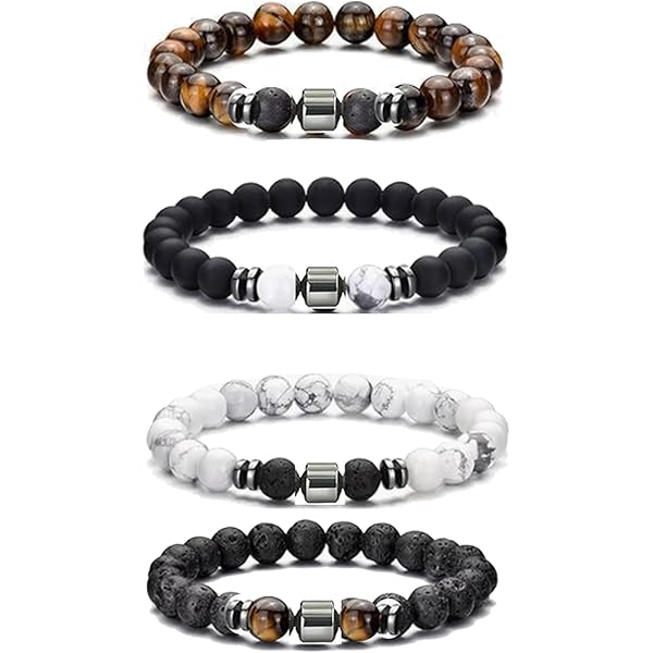 Heren kralenarmbanden set Freek - 24-uur levertijd