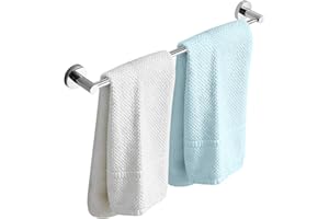 HONPHIER Toalleros para Montar en la Pared - Barra Toalla de Mano Ajustable y Retráctil 43-72CM para Cocina, baño e Inodoro - Cromado (Barra única)